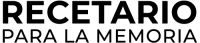 RECETARIO PARA LA MEMORIA